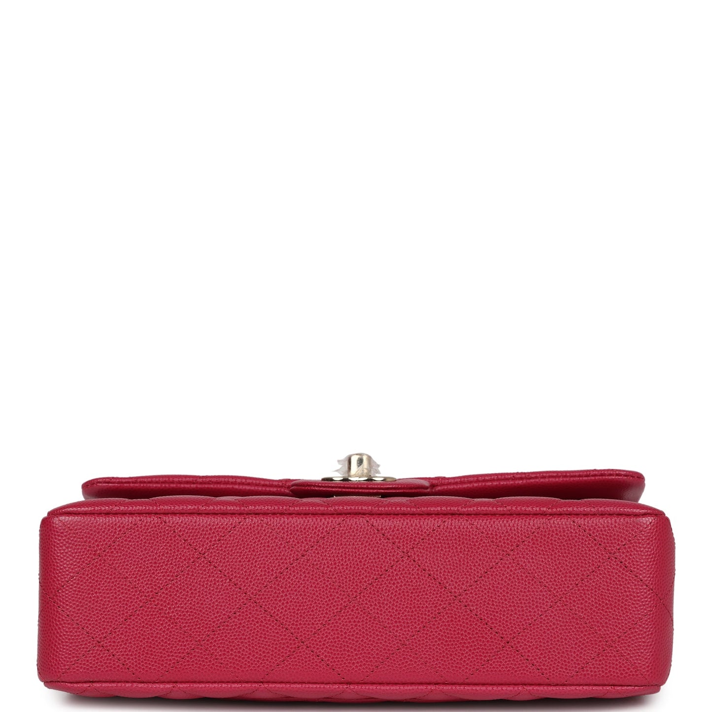 Chanel Small Classic Double Flap Dark Pink Caviar Light Gold Hardware