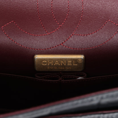 Chanel Small Reissue 225 2.55 Double Flap Lucky Charms Black Aged Calfskin Antique Gold Hardware