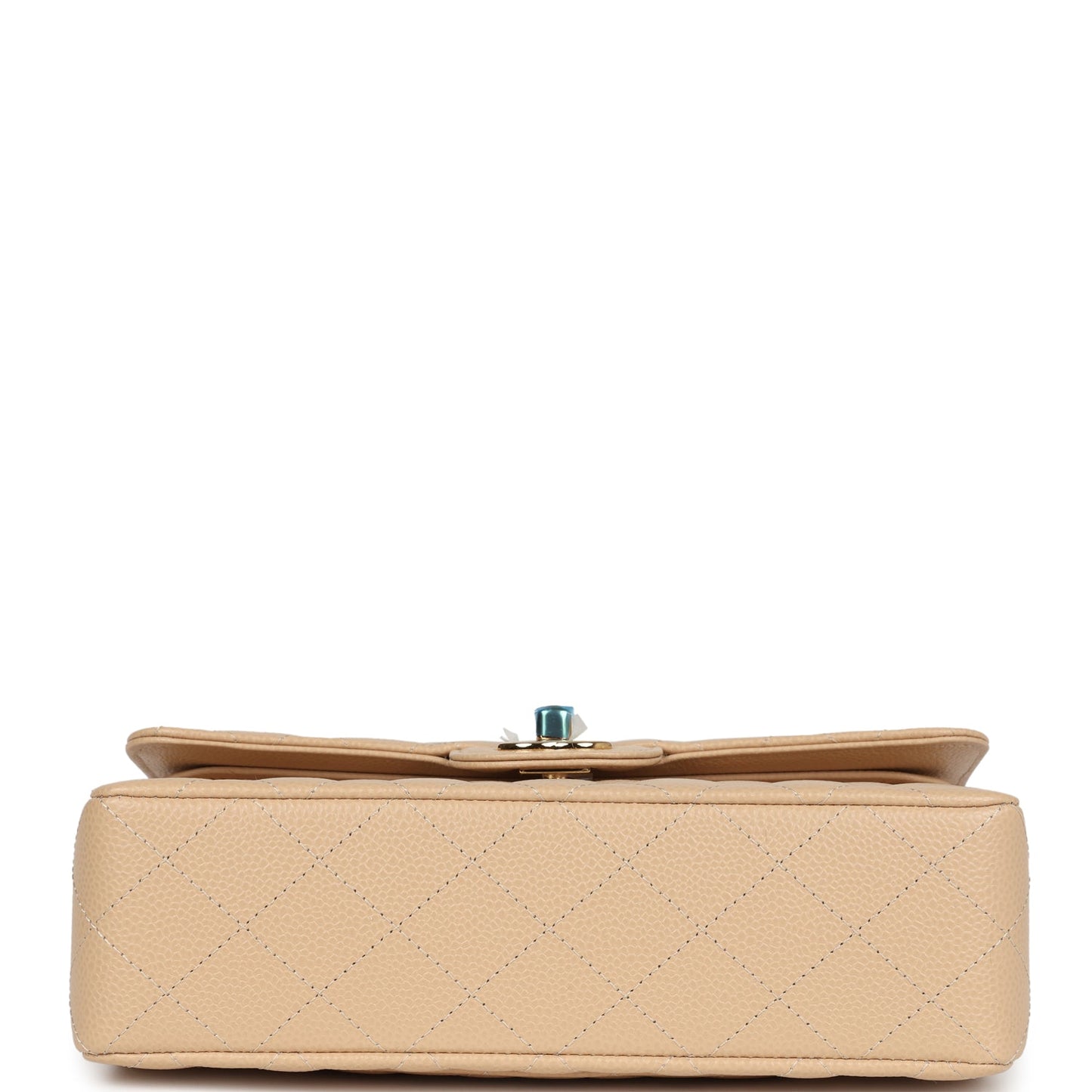 Chanel Small Classic Double Flap Bag Beige Caviar Gold Hardware