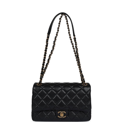 Chanel Small Flap Bag Black Caviar Gold Hardware