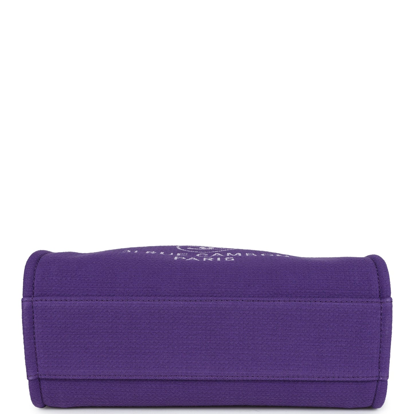 Chanel Small Deauville Shopping Tote Purple Canvas Gold Hardware