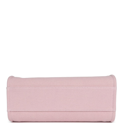 Chanel Small Deauville Shopping Tote Light Pink Canvas Light Gold Hardware