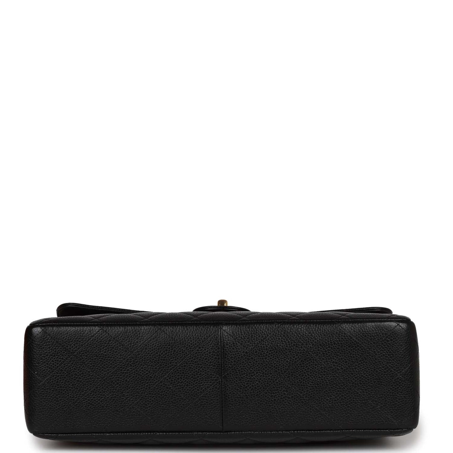Vintage Chanel Jumbo Classic Single Flap Bag Black Caviar Gold Hardware