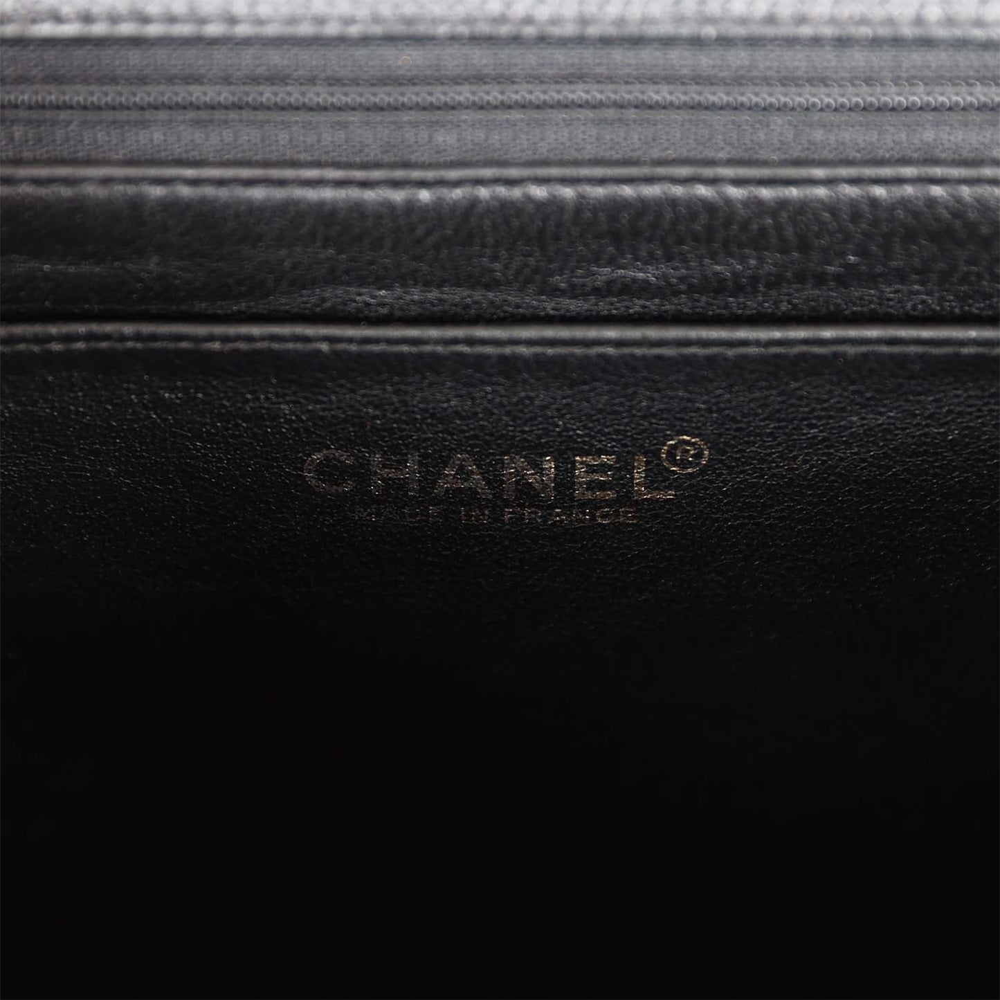 Vintage Chanel Jumbo Classic Single Flap Bag Black Caviar Gold Hardware
