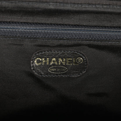 Vintage Chanel Flap Bag Black Wicker Gold Hardware