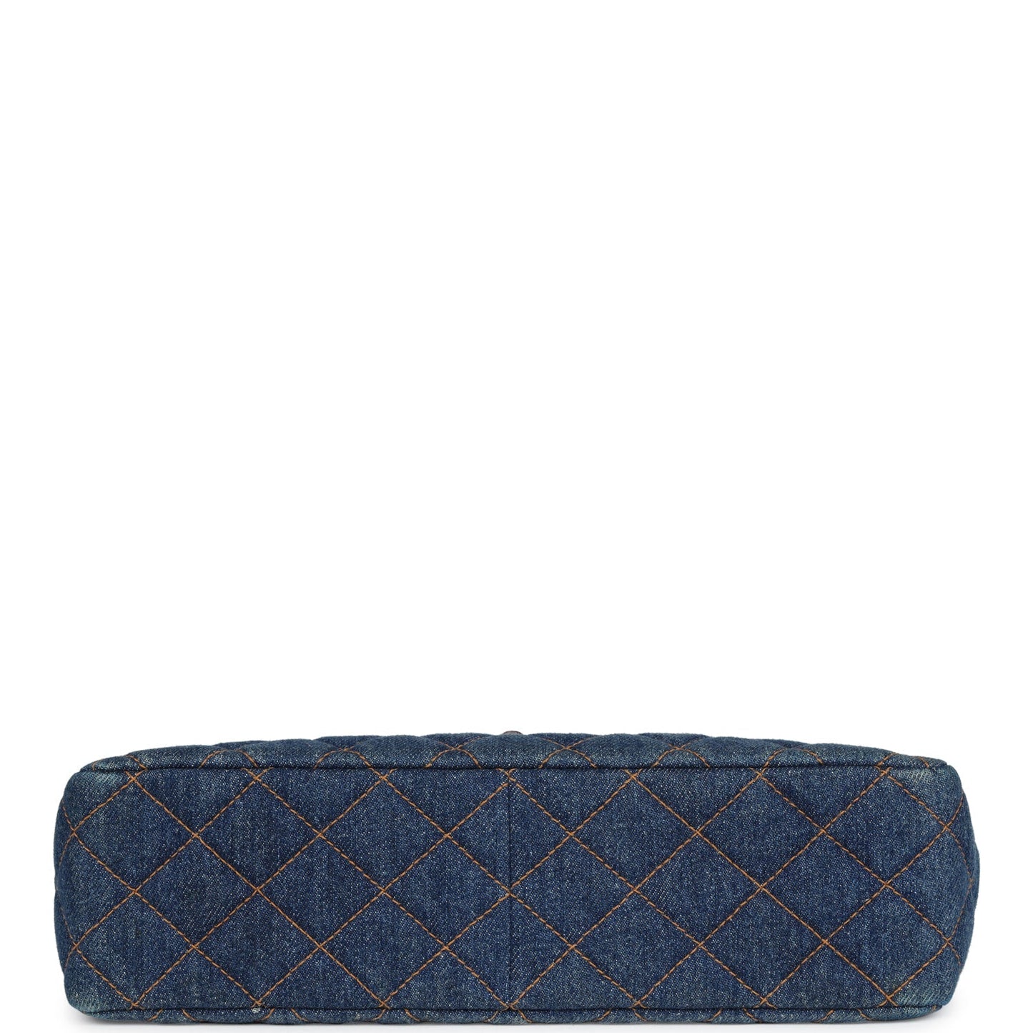 Vintage Chanel Jumbo Single Flap Bag Blue Denim Tortoiseshell Bakelite Hardware