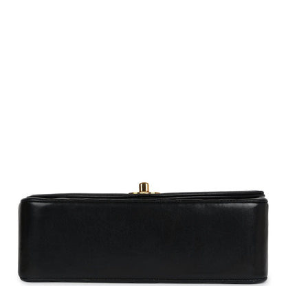 Vintage Chanel Small Diana Flap Bag Black Lambskin Gold Hardware