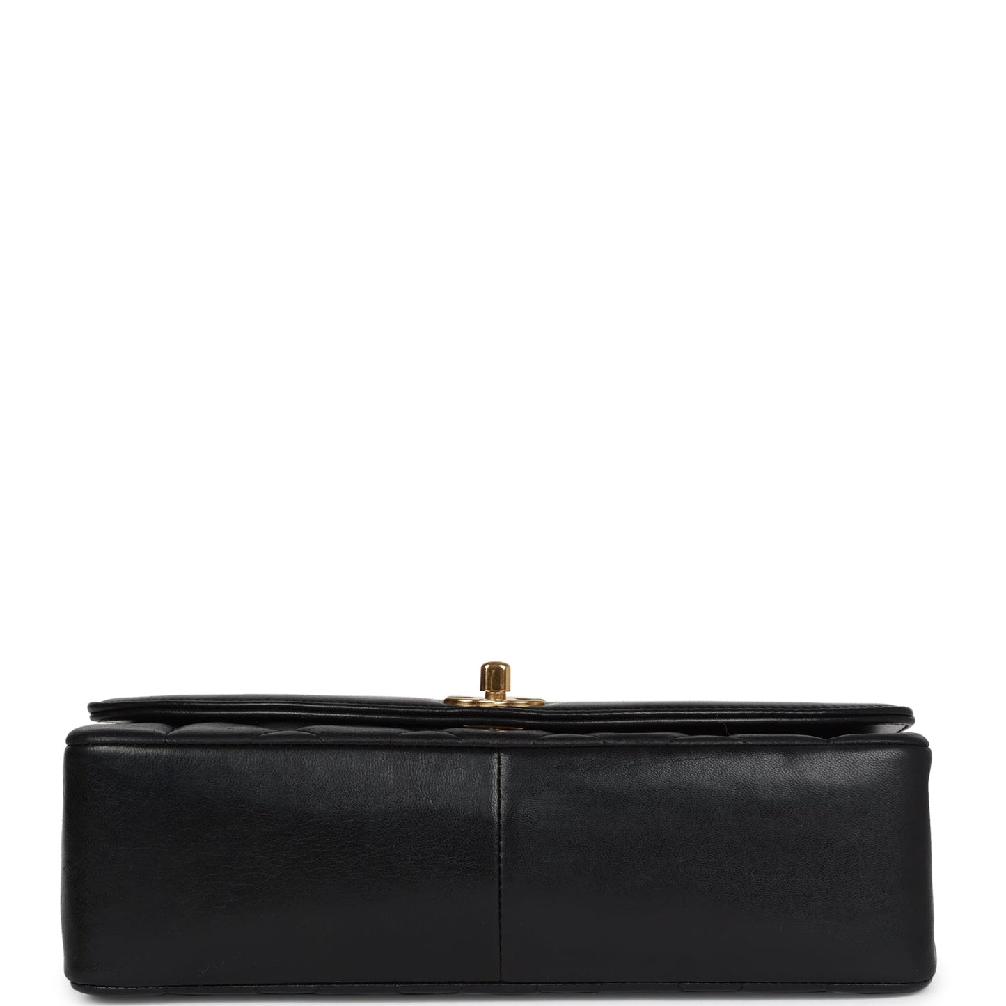 Vintage Chanel Medium Diana Flap Bag Black Lambskin Gold Hardware