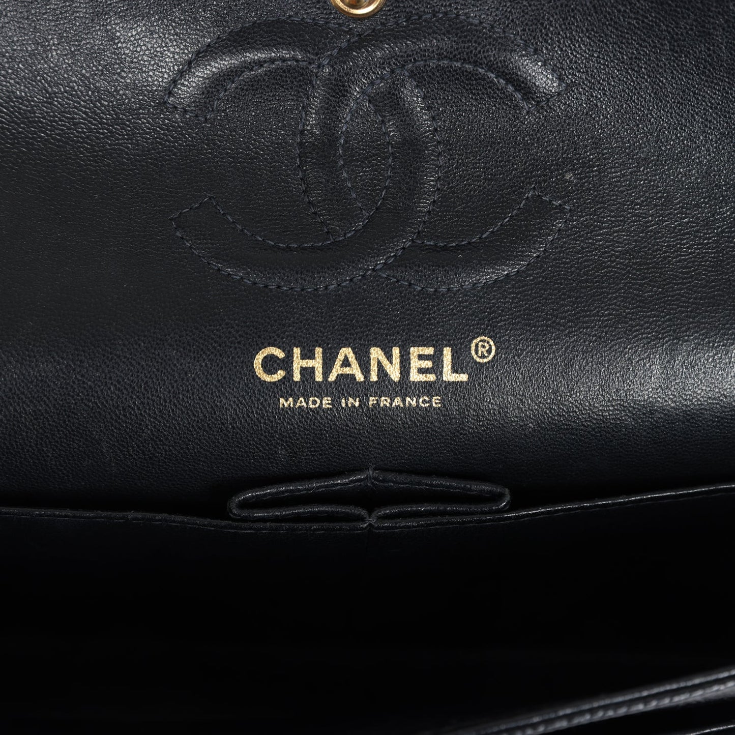 Vintage Chanel Small Classic Double Flap Black Caviar Gold Hardware