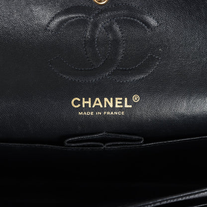 Vintage Chanel Small Classic Double Flap Black Caviar Gold Hardware