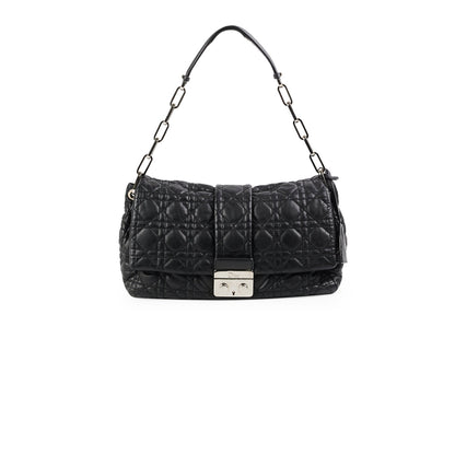 Dior Cannage Lock Bag Black