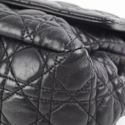 Dior Cannage Lock Bag Black
