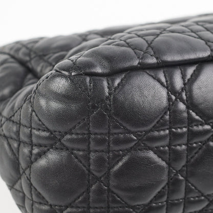 Dior Cannage Lock Bag Black