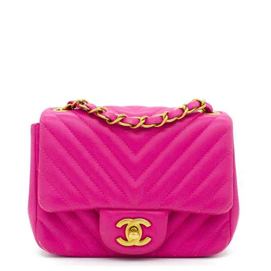 Chanel Chevron Mini Square Flap Bag