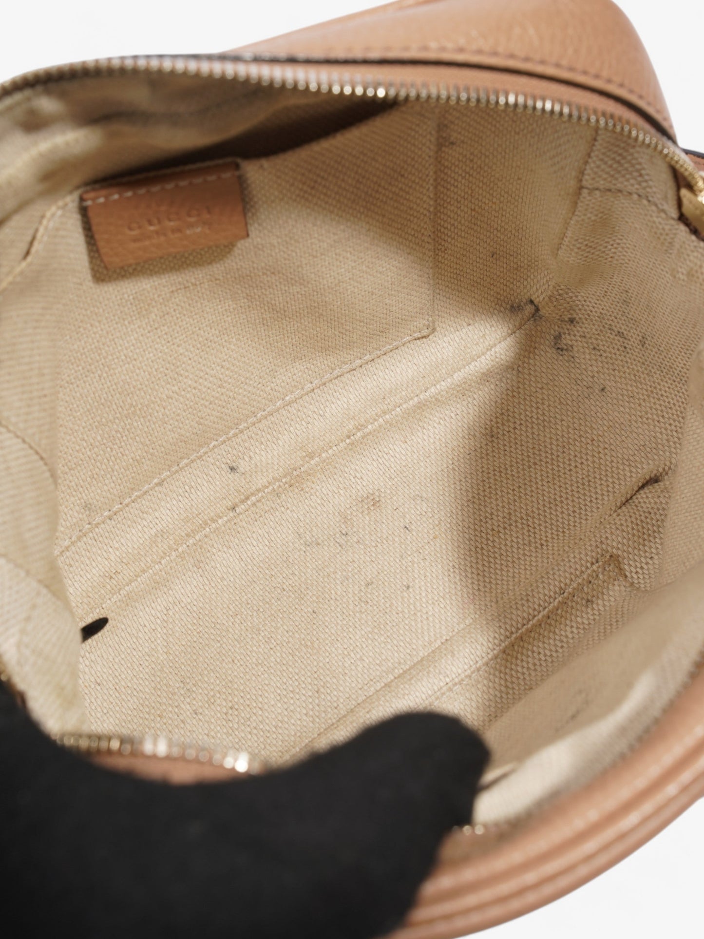 Gucci Soho Disco Bag Beige Leather Small