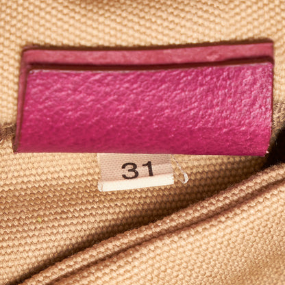 Beige Prada Canvas Tote Bag