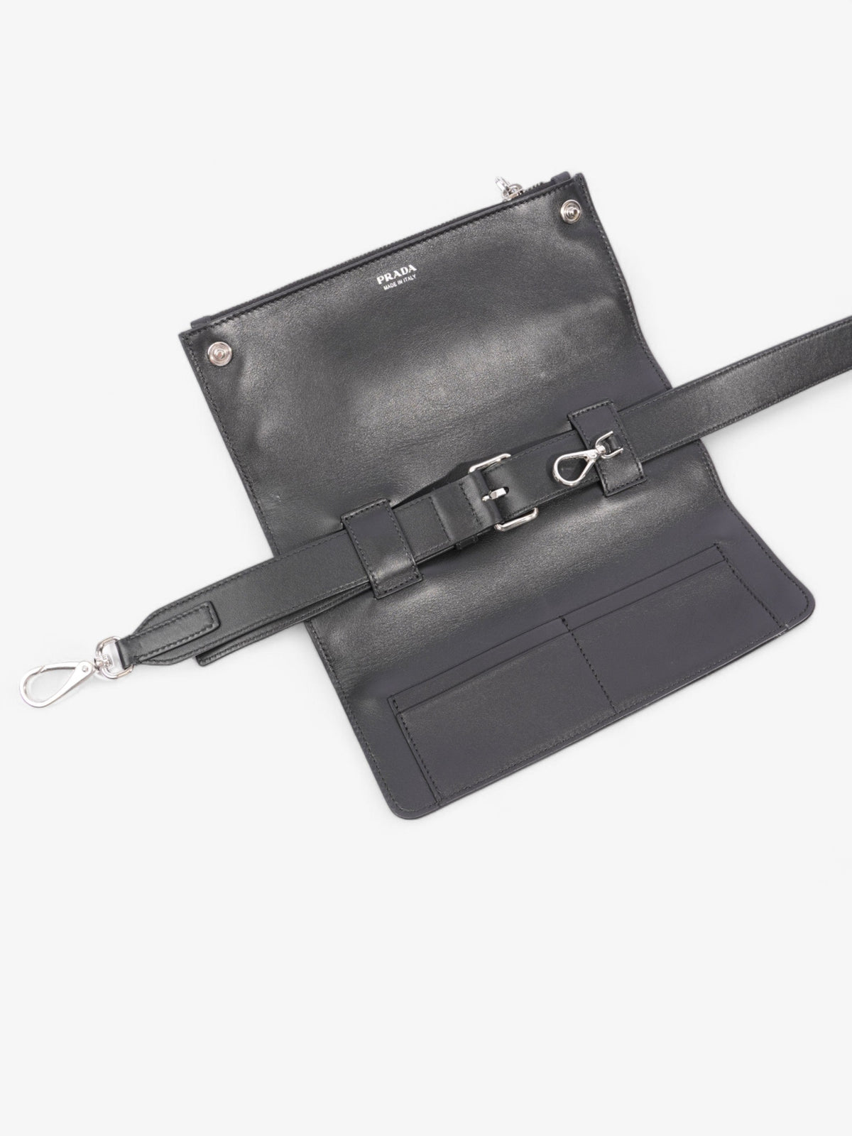 Prada Triangle Bag Black Saffiano Leather