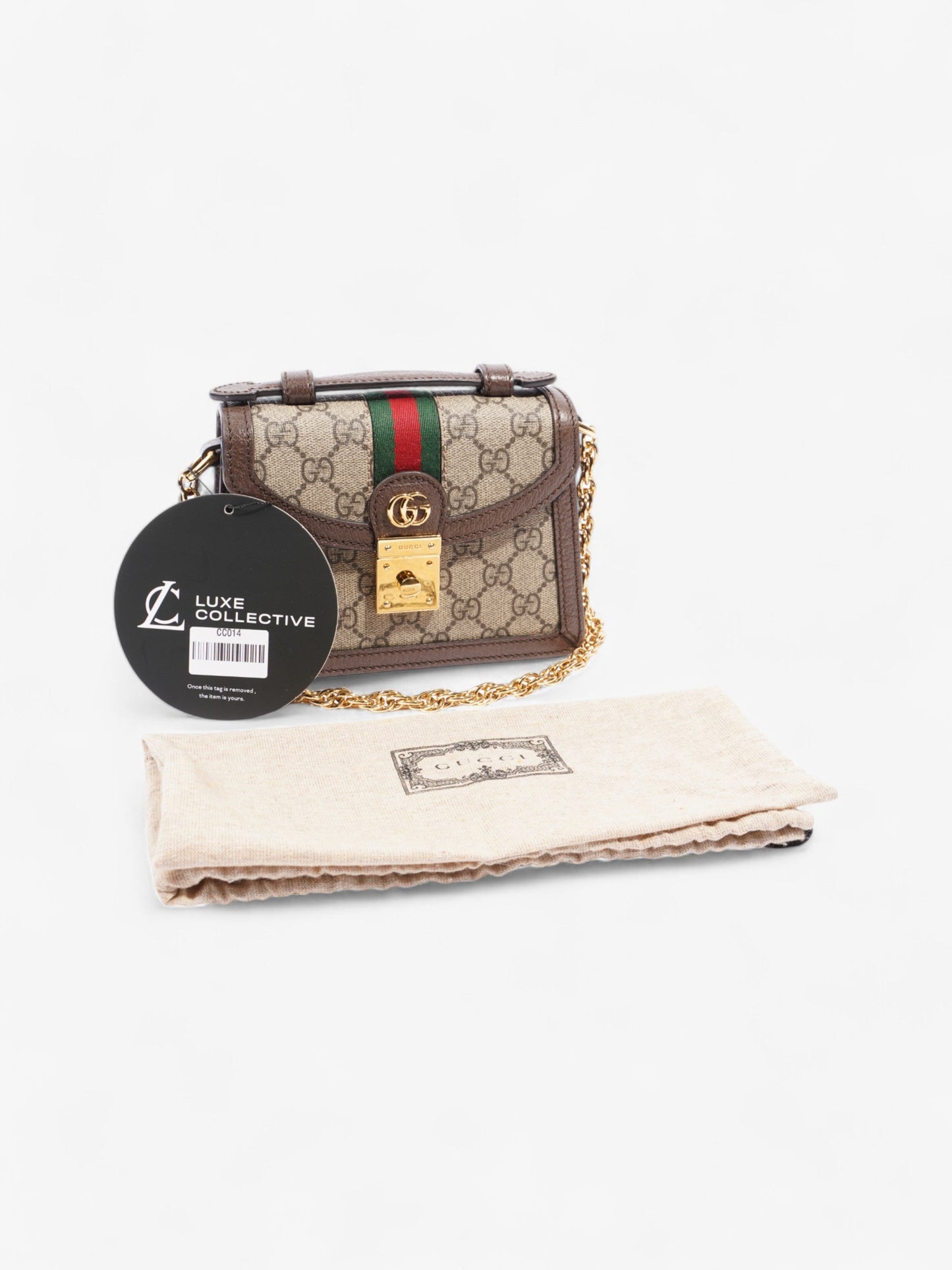 Gucci Ophidia GG GG Supreme / Brown Canvas Mini