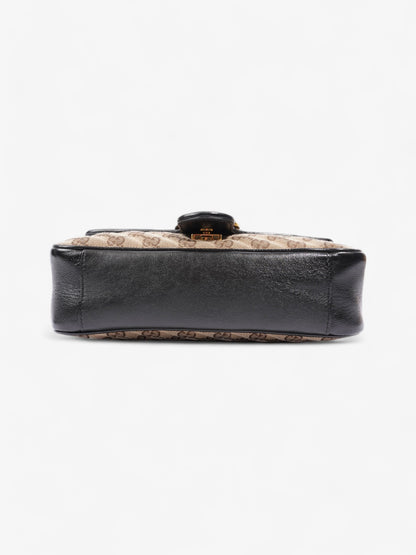 Gucci Marmont Black / Monogram Canvas Small