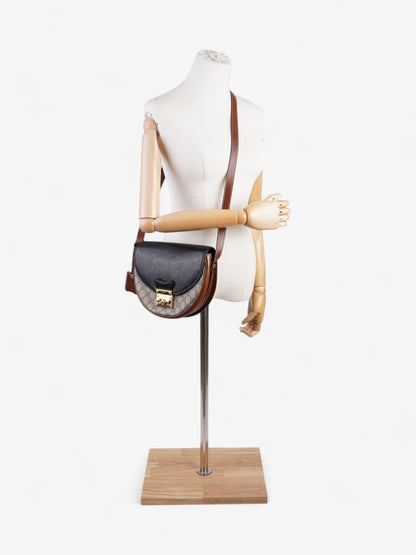 Gucci Padlock Shoulder Bag Black / Supreme Coated Canvas