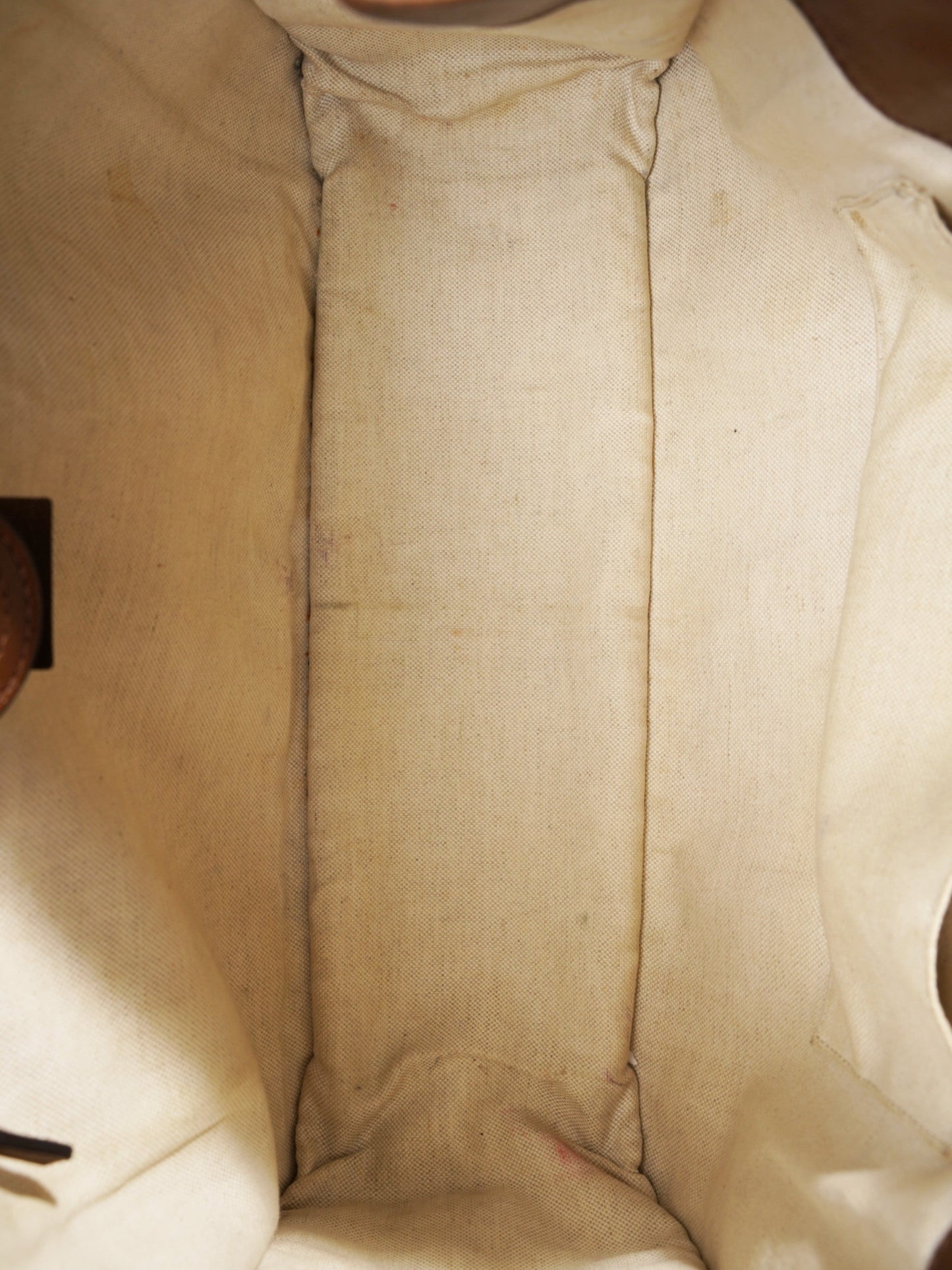 Gucci Horsebit 1955 Tote Beige / Brown Canvas