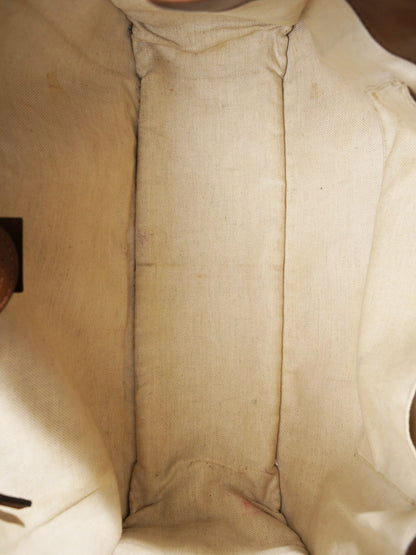 Gucci Horsebit 1955 Tote Beige / Brown Canvas
