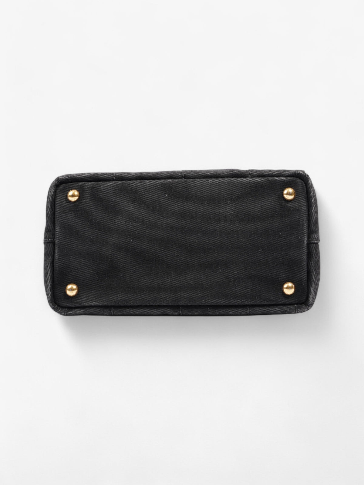 Prada Canvas Tote Black / White Cotton