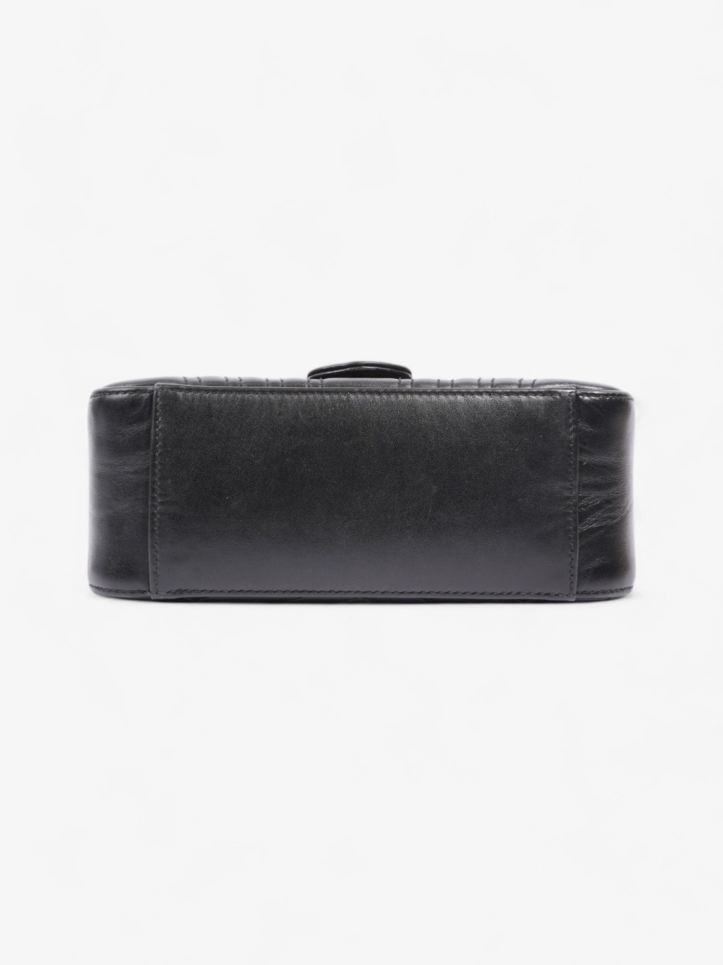 Gucci GG Marmont Mini Top Handle Bag in Quilted Black Leather Black GG Supreme Matelasse Leather Mini