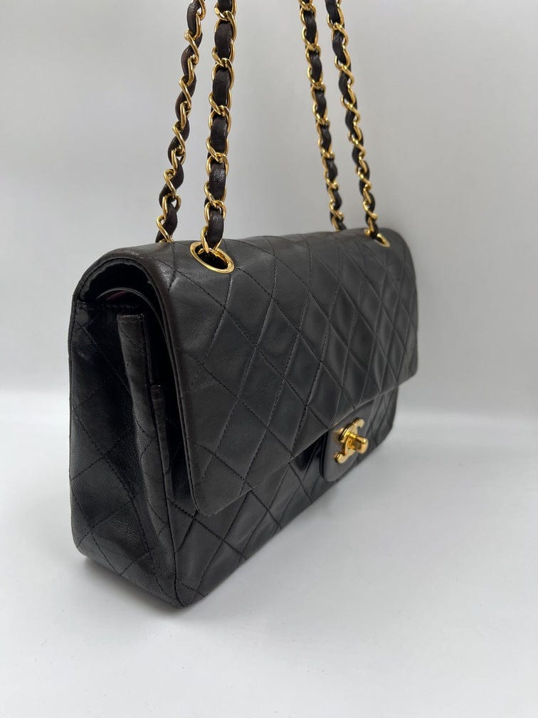 Chanel Classic Flap Medium Lambskin Gold Shoulder Bag