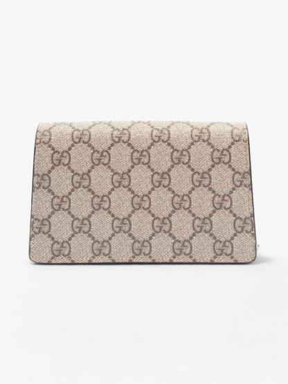 Gucci Super Mini Dionysus Beige And Ebony GG Supreme Coated Canvas