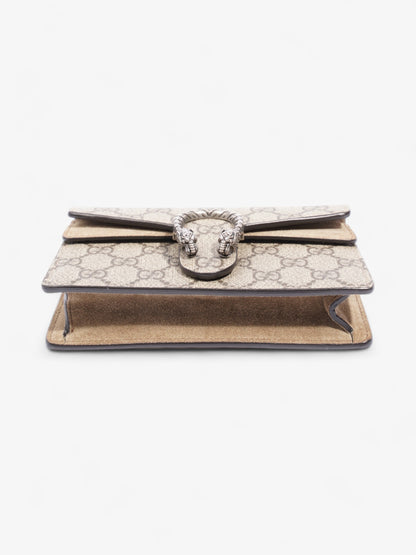 Gucci Super Mini Dionysus Beige And Ebony GG Supreme Coated Canvas