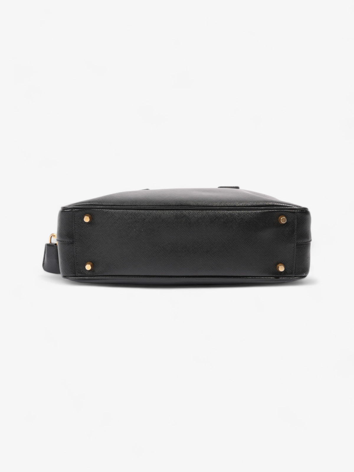 Prada Bauletto Tote Bag Black Saffiano Leather