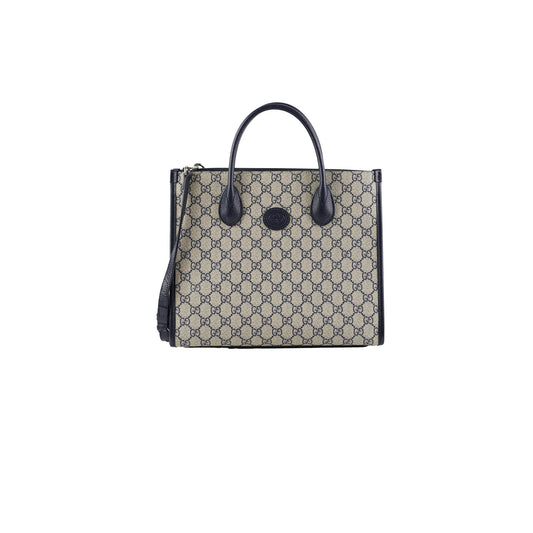 Gucci Small Monogram Black Tote