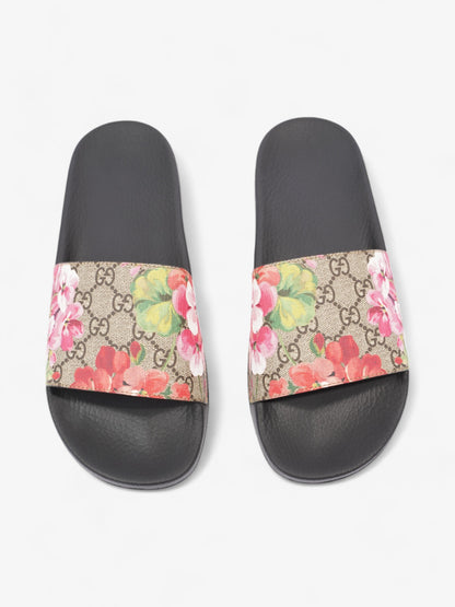 Gucci GG Bloom Slide Floral Coated Canvas EU 41 UK 8
