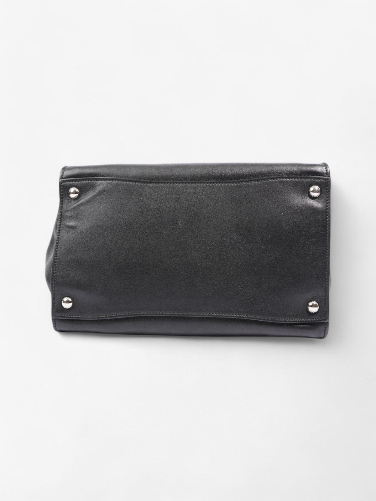 Prada Twin Pocket Tote Black Leather Medium