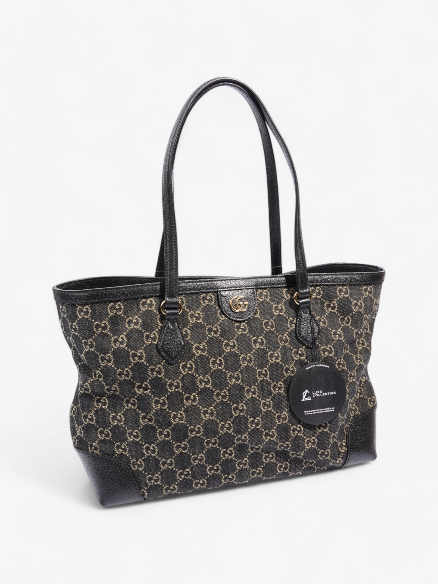 Gucci GG Ophidia Tote Black / GG Supreme Denim Medium