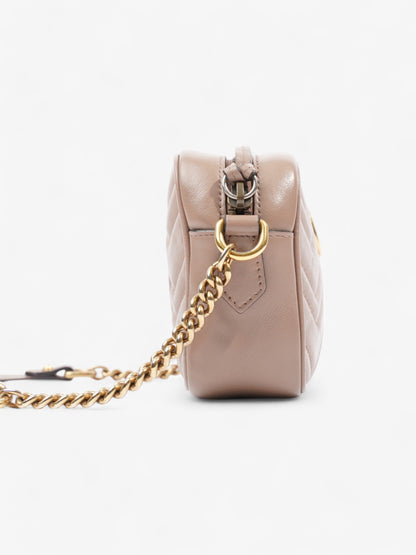 Gucci GG Marmont Dusty Pink Matelasse Leather Mini