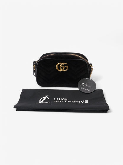 Gucci GG Marmont Black Velvet Small
