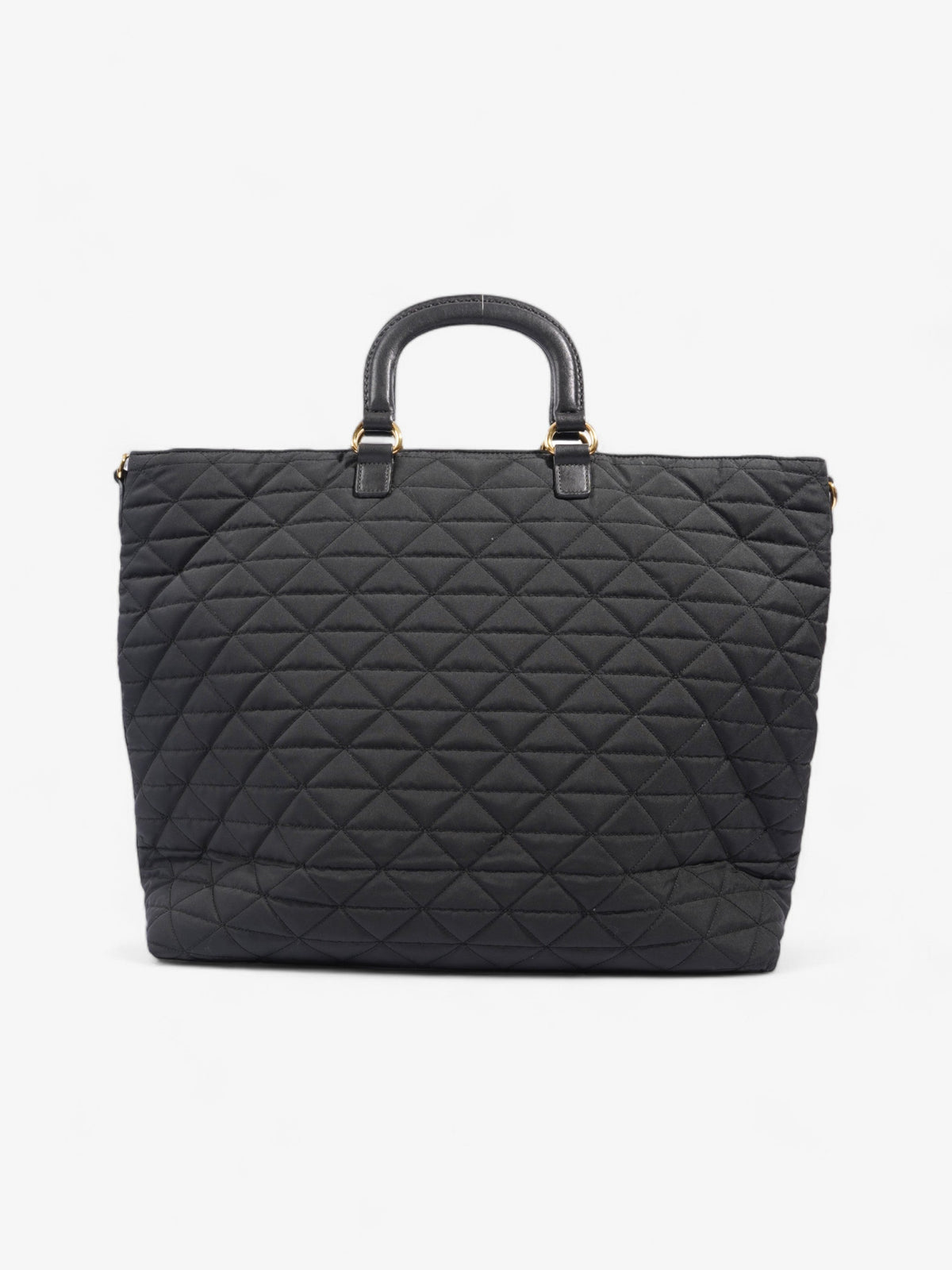 Prada Tessuto Quilted Tote Black Nylon
