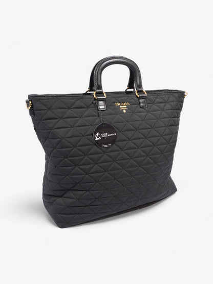 Prada Tessuto Quilted Tote Black Nylon