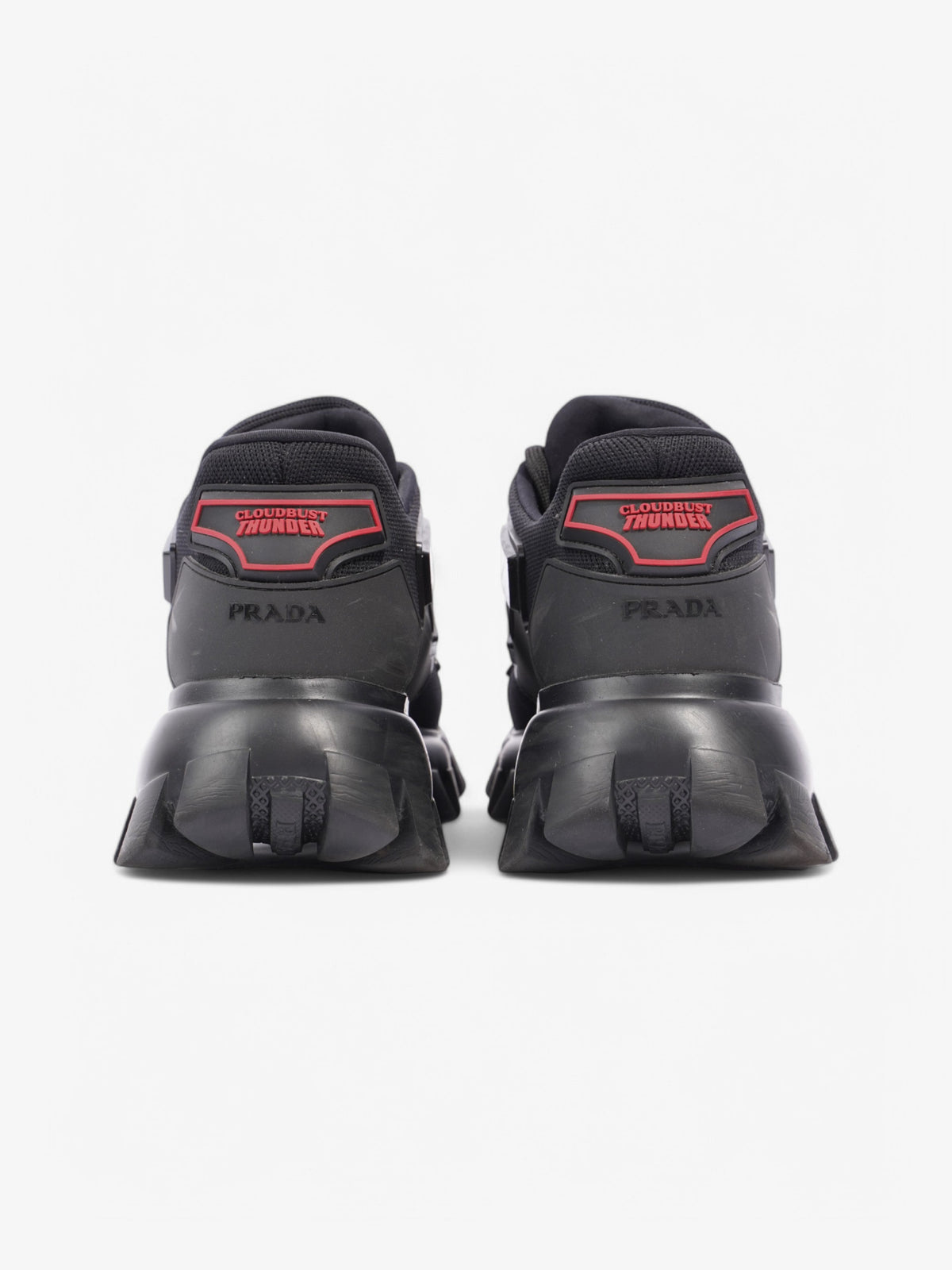 Prada Cloudbust Thunder  Black / Red Mesh EU 39 UK 6
