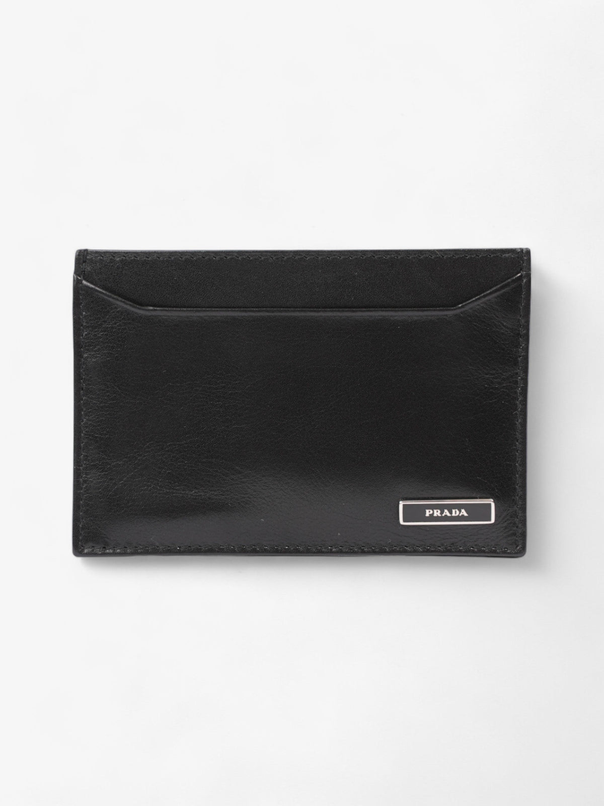 Prada Card Holder Black Leather