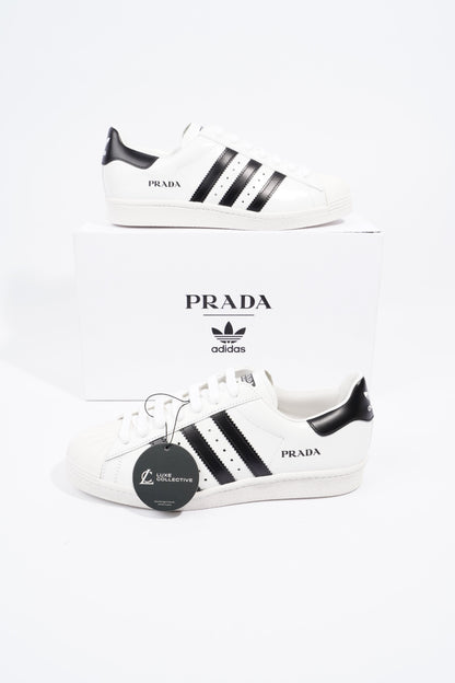 Adidas x Prada Superstar White / Black Leather EU 42.5 UK 8.5