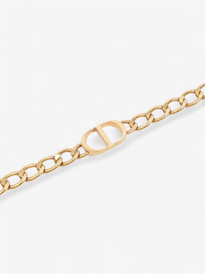Christian Dior CD Chain Choker Gold Base Metal
