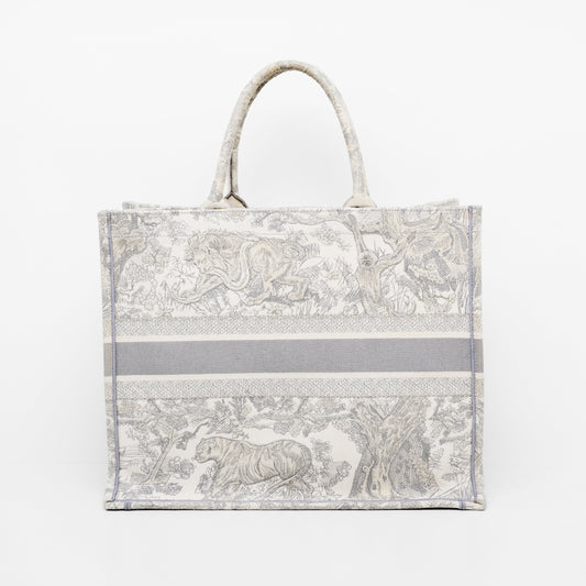 DIOR BOOK TOTE  LARGE IN GRAY