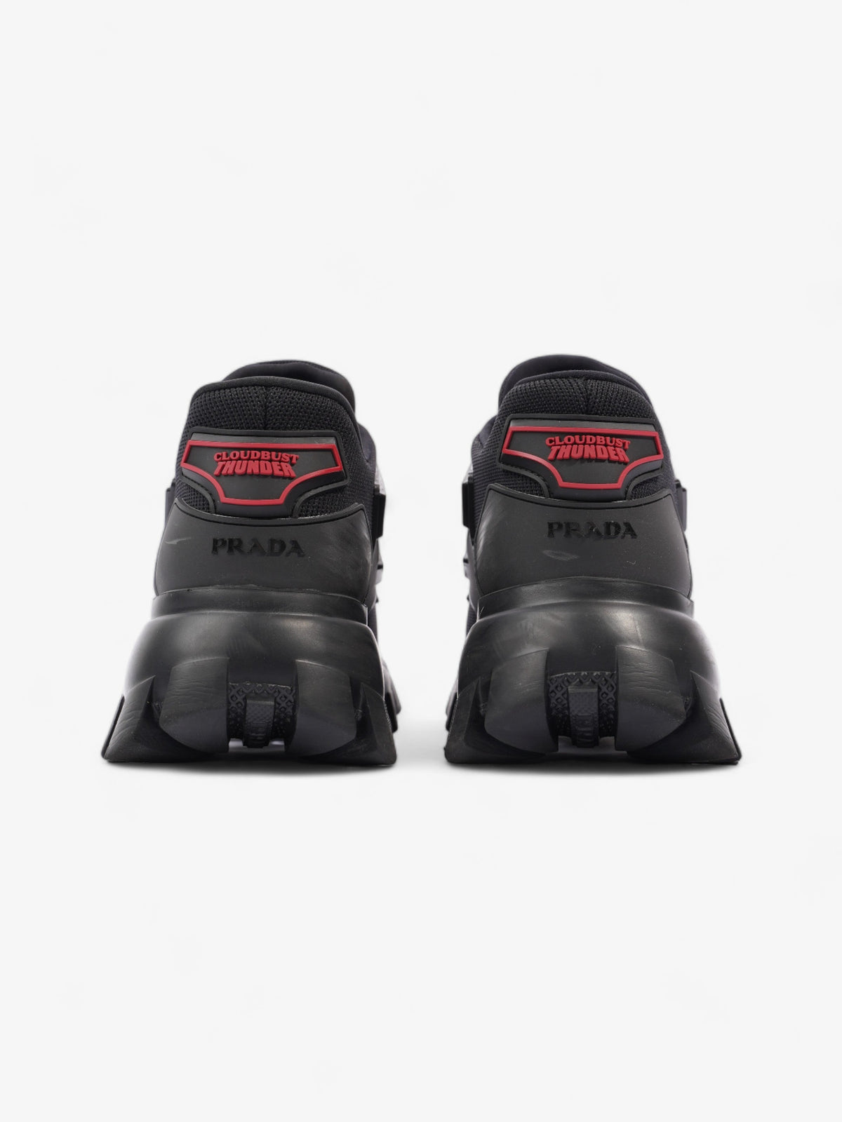 Prada Cloudbust Thunder Sneakers Black / Red Mesh EU 37.5 UK 4.5