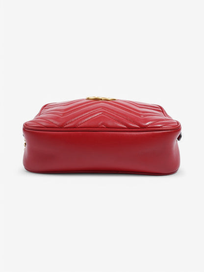 Gucci GG Marmont Red Calfskin Leather Small