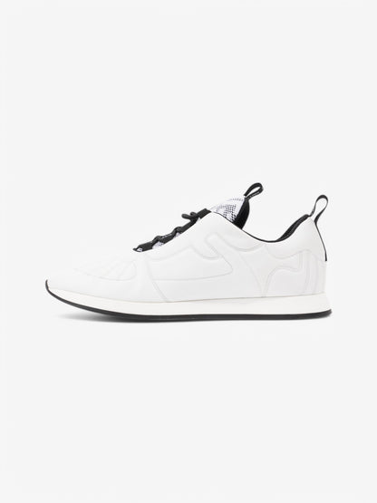 Fendi FFreedom Sneakers White  / Black Technical Fabric EU 41 UK 8