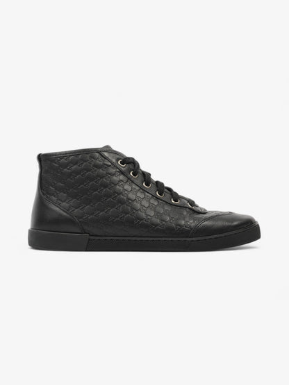 Microguccissima High-tops Black Embossed Leather EU 37 UK 4