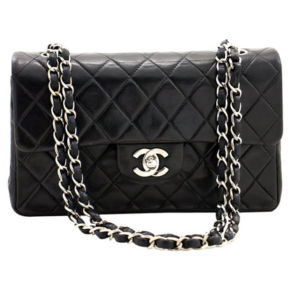 Chanel Flap Medium Leather Black Shoulder Bag 4